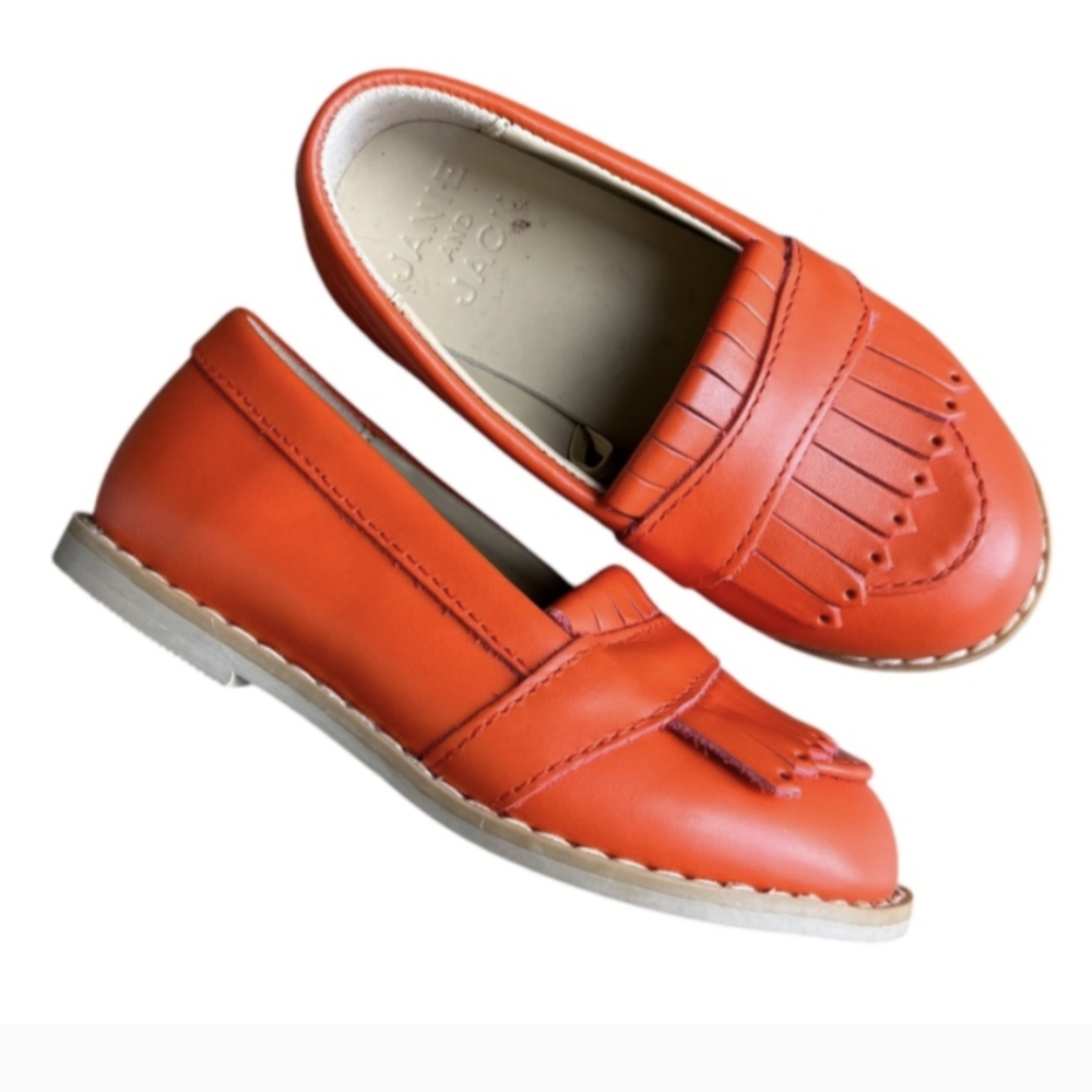 New Janie and Jack Toddler Orange Loafers 5